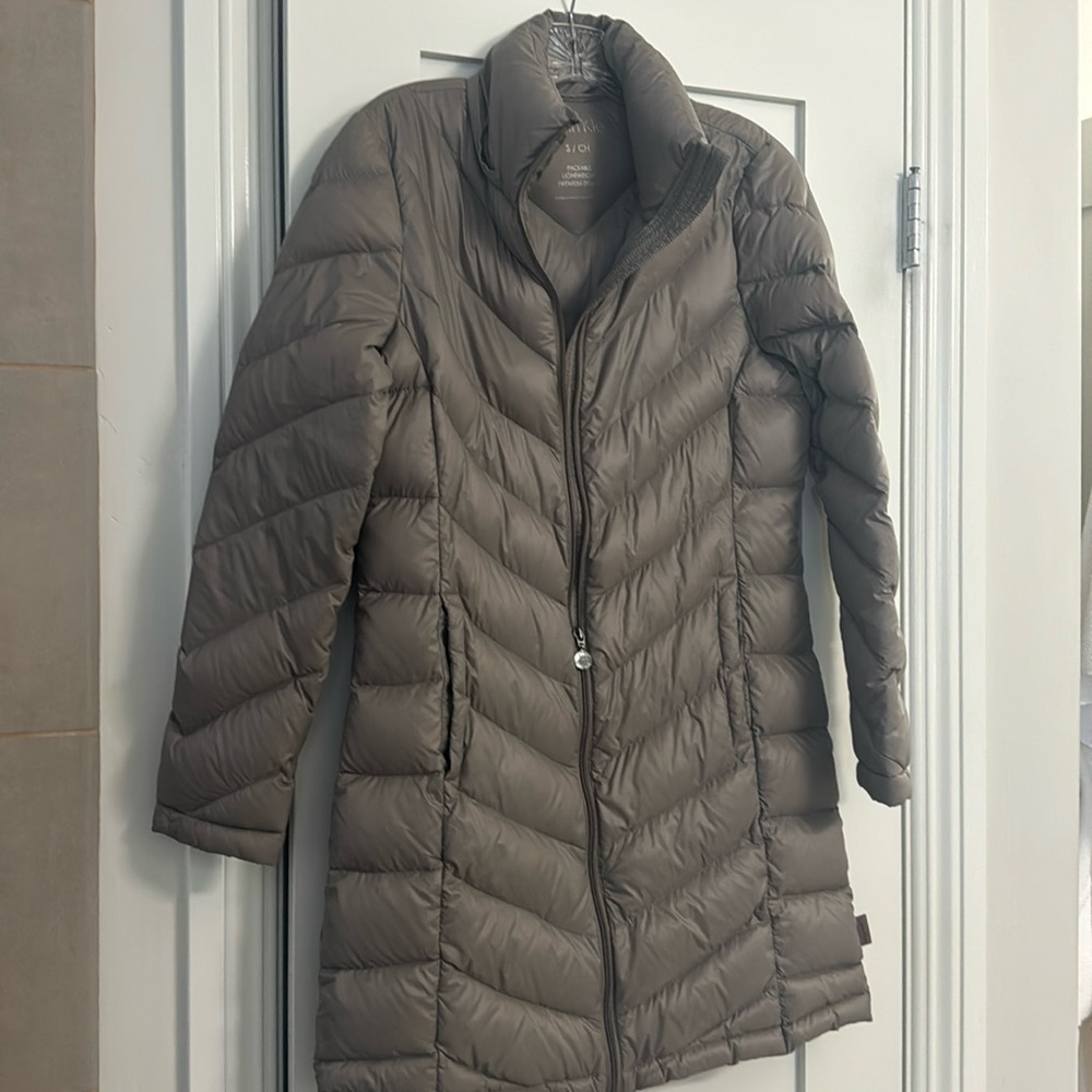 Calvin Klein down jacket with packable bag